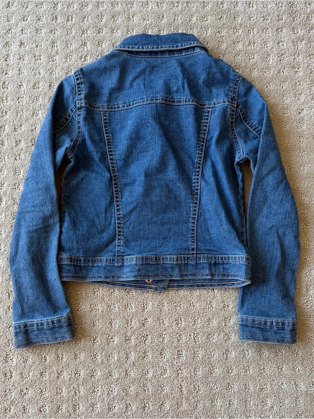 Justice Girls' Blue Denim Jacket - Classic Jean Coat, size 6/7